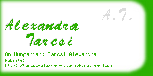 alexandra tarcsi business card